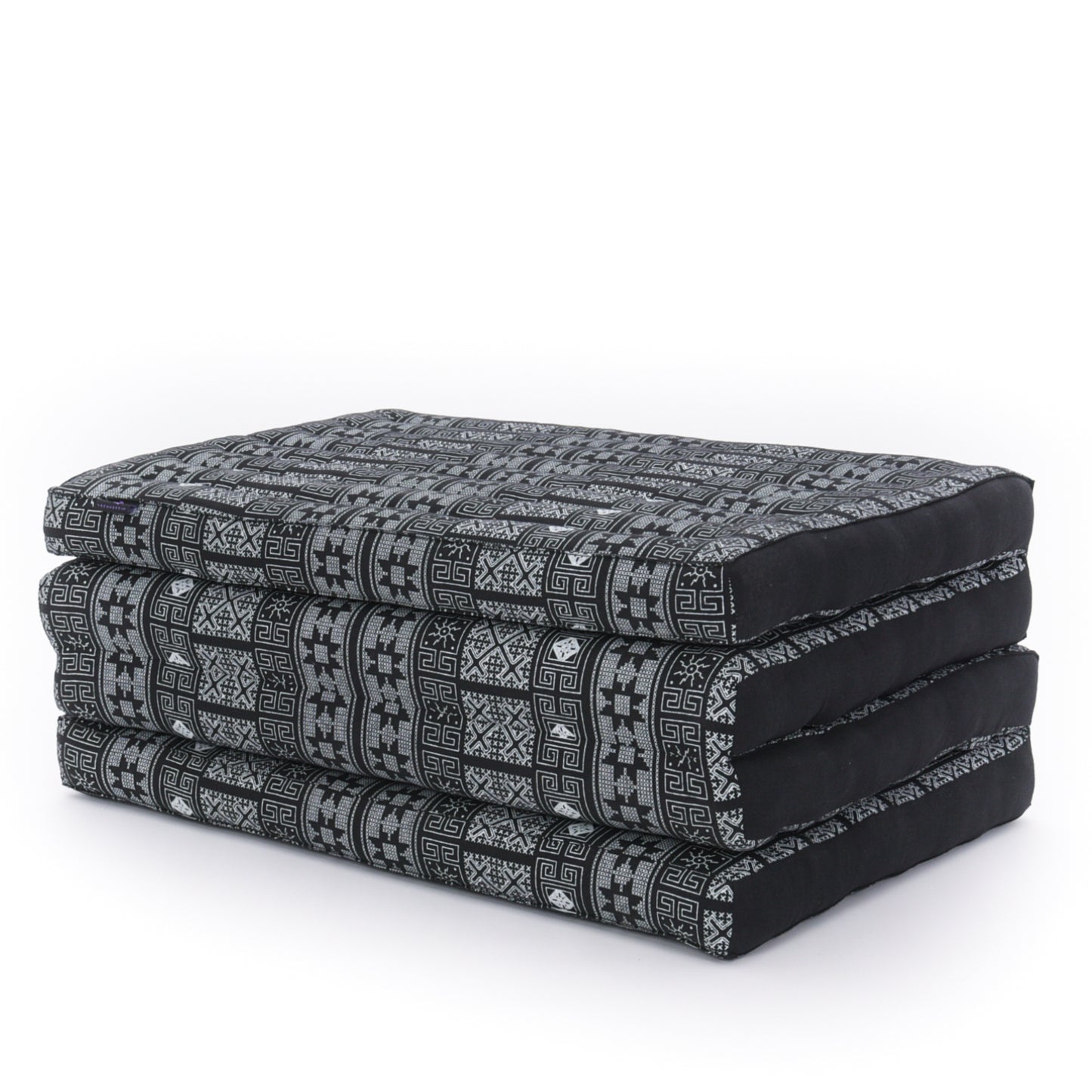 Kapok Folding Mattress – Thick Cotton Padded Guest Bed for Home, Sleeping & Mindfulness Corner, Cbt4 - Black, M: 200x70 cm