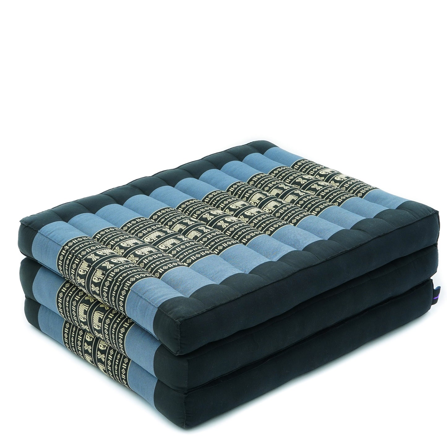 Kapok Folding Mattress – Thick Cotton Padded Guest Bed for Home, Sleeping & Mindfulness Corner, Sf15 - Blue, S: 79x20