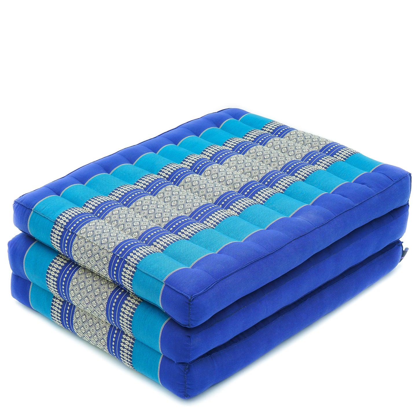 Kapok Folding Mattress – Thick Cotton Padded Guest Bed for Home, Sleeping & Mindfulness Corner, Sf28 - Blue, S: 79x20