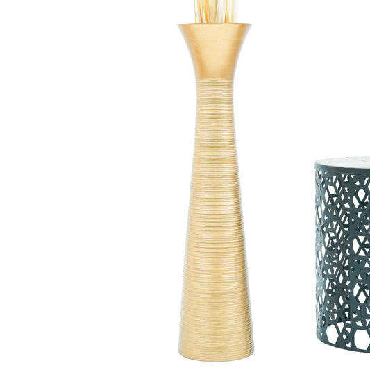 Large Mango Wood Floor Vase – Handcrafted Decorative Highlight from Thailand, 85 cm