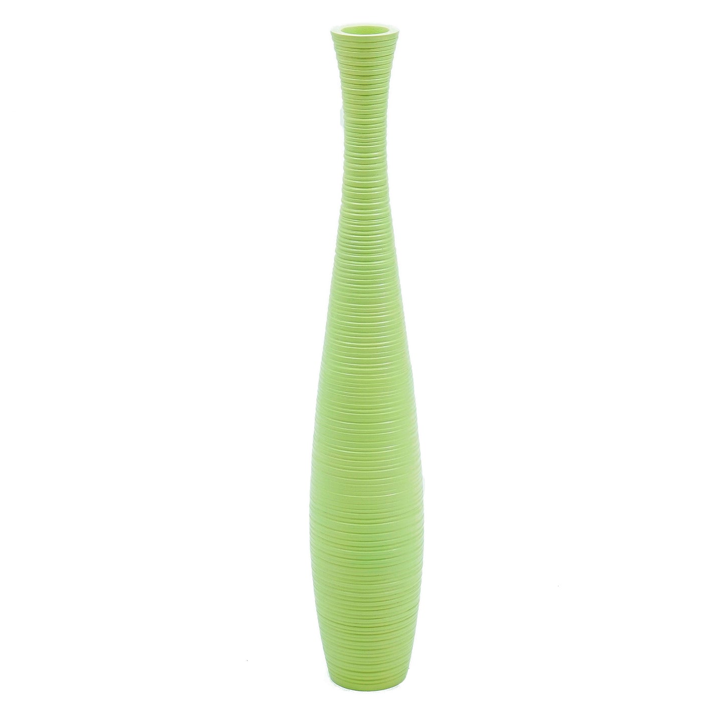 Large Mango Wood Floor Vase – Handcrafted Decorative Highlight from Thailand, 65 cm