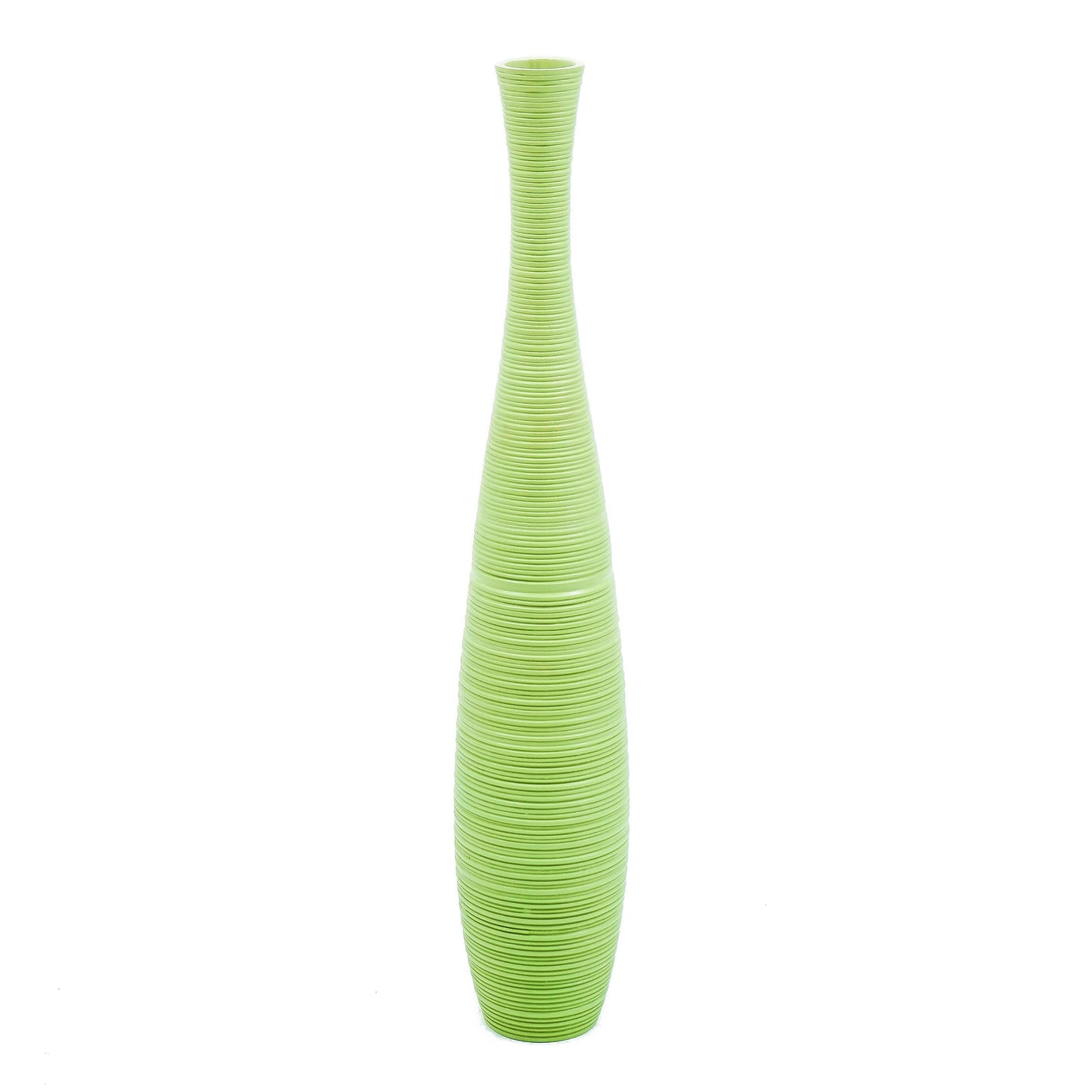 Large Mango Wood Floor Vase – Handcrafted Decorative Highlight from Thailand, 85 cm