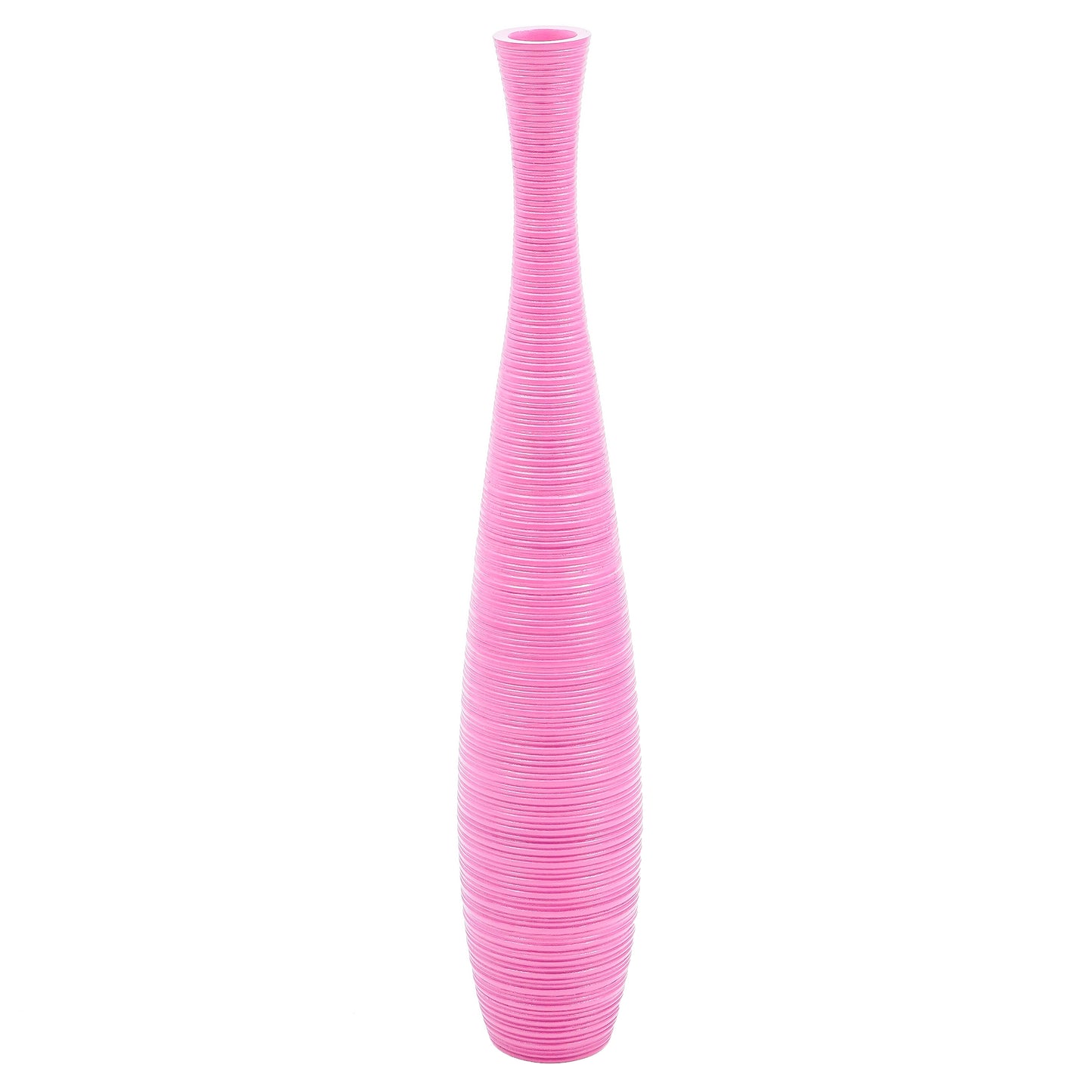 Large Mango Wood Floor Vase – Handcrafted Decorative Highlight from Thailand, 85 cm