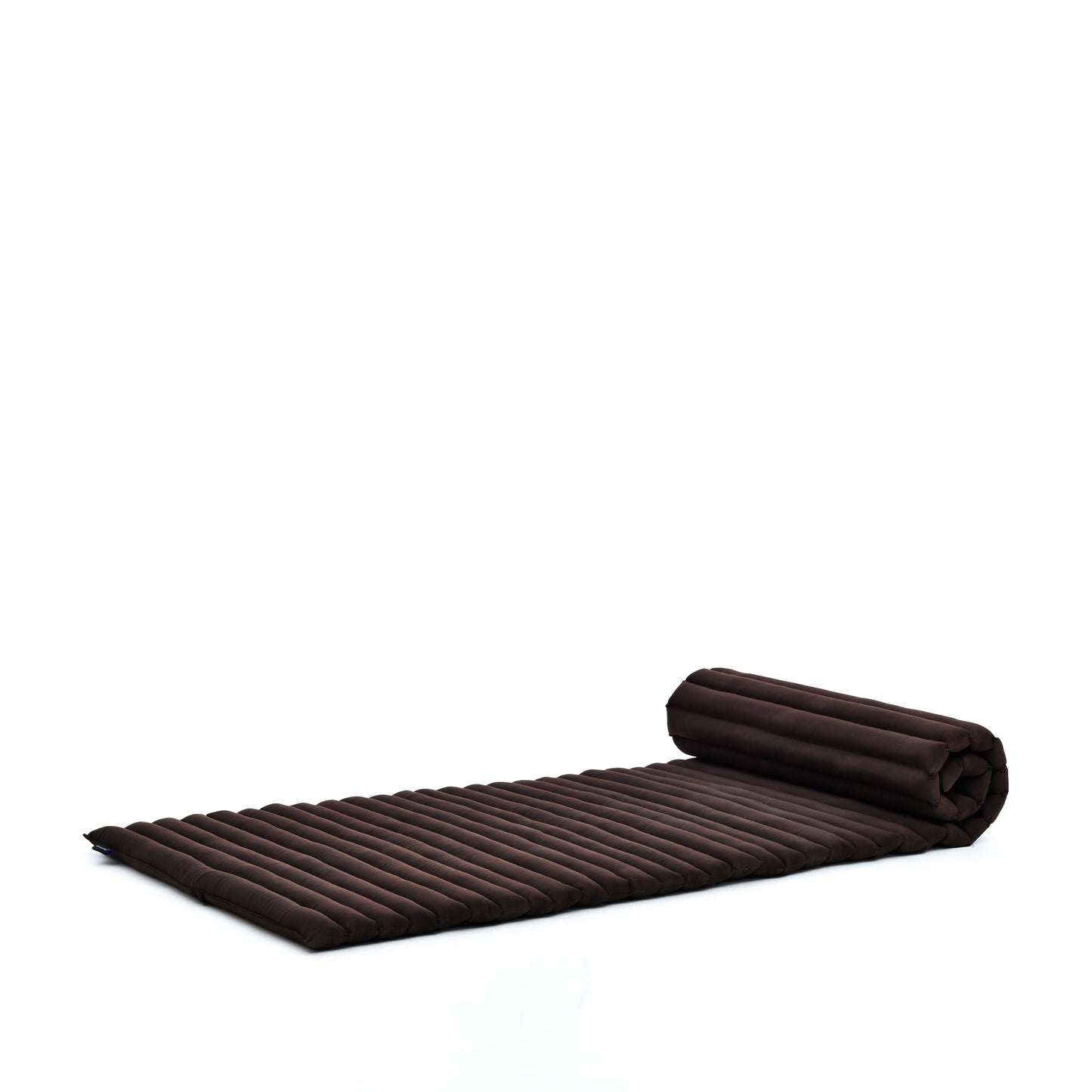 Kapok Roll-Up Mattress – Foldable Sleeping & Relax Mat with Cotton Cover for Home & Outdoor Use, Cl17 - Brown, M: 190x70 cm