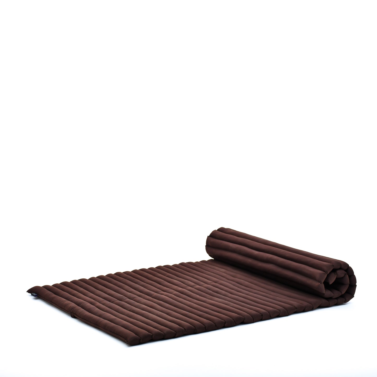 Kapok Roll-Up Mattress – Foldable Sleeping & Relax Mat with Cotton Cover for Home & Outdoor Use, Cl17 - Brown, L: 190x100 cm