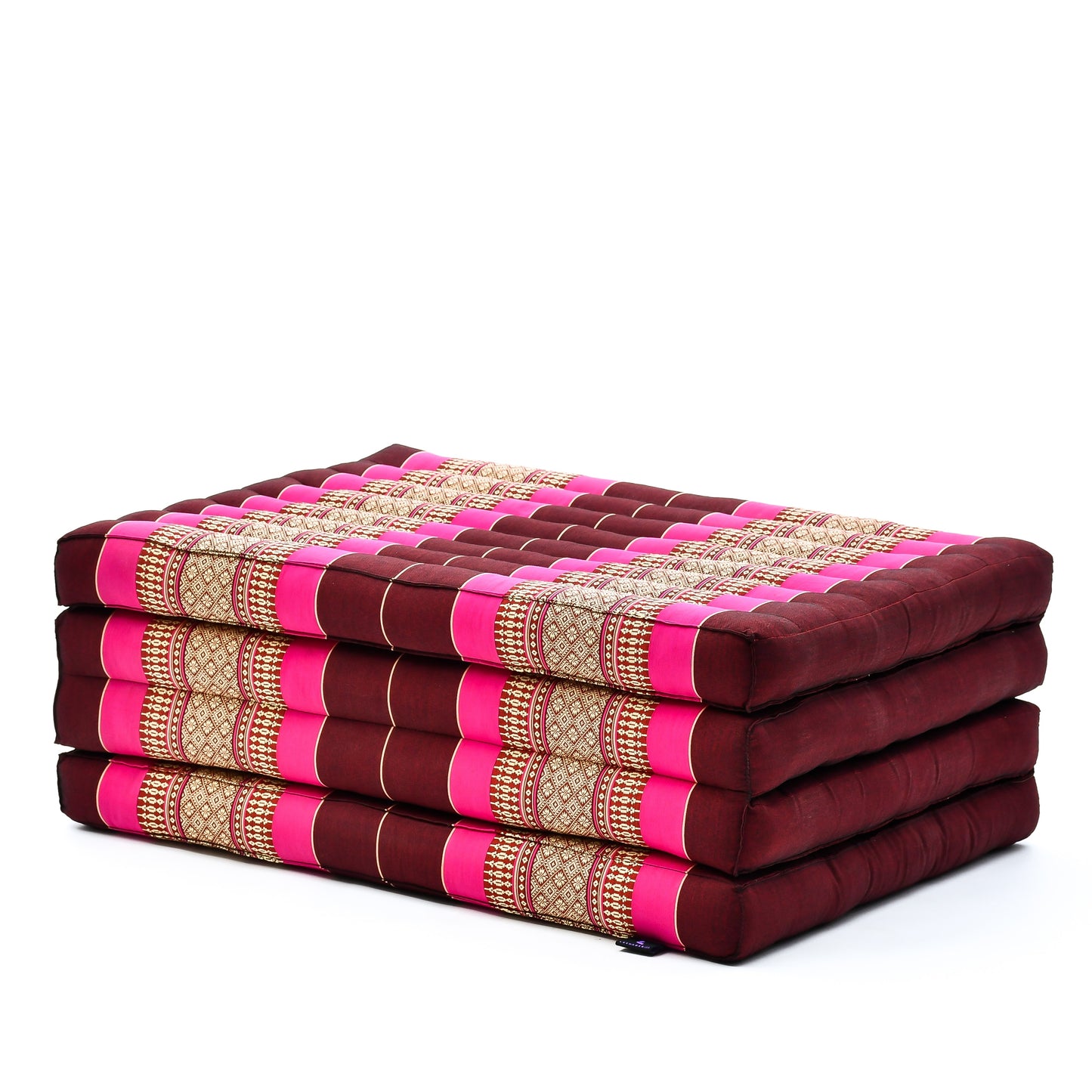 Kapok Folding Mattress – Thick Cotton Padded Guest Bed for Home, Sleeping & Mindfulness Corner, Sf29 - Auburn, Pink, M: 200x70 cm