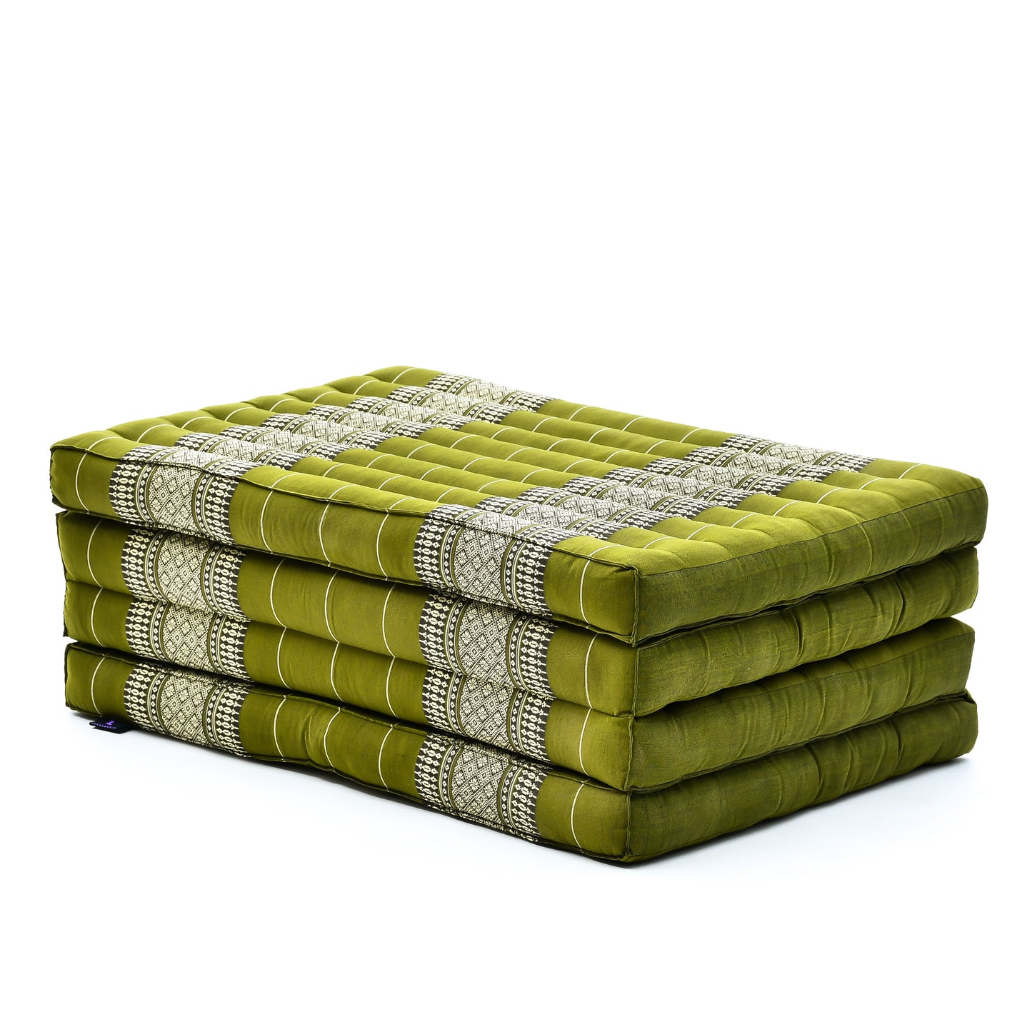 Kapok Folding Mattress – Thick Cotton Padded Guest Bed for Home, Sleeping & Mindfulness Corner, Sf17 - Green, M: 200x70 cm
