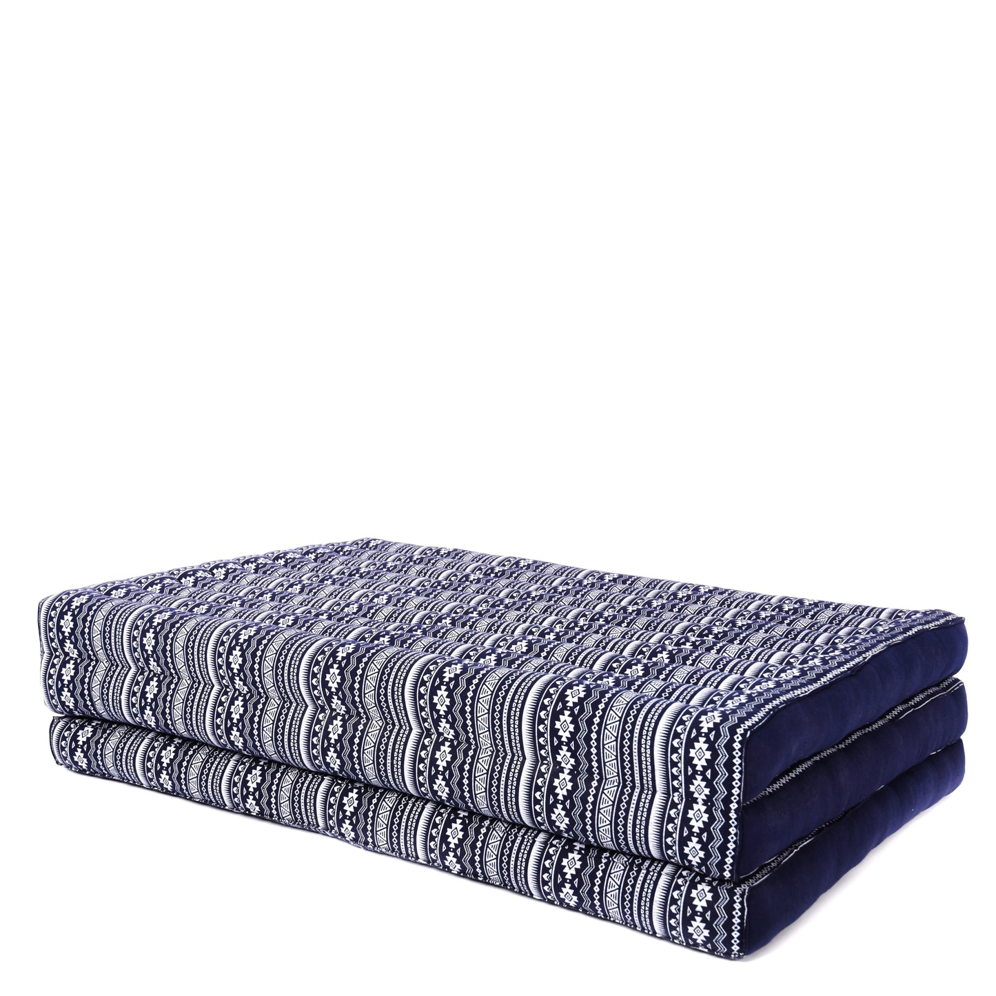 Kapok Folding Mattress – Thick Cotton Padded Guest Bed for Home, Sleeping & Mindfulness Corner, Cbt2 - Dark Blue, L: 200x100 cm