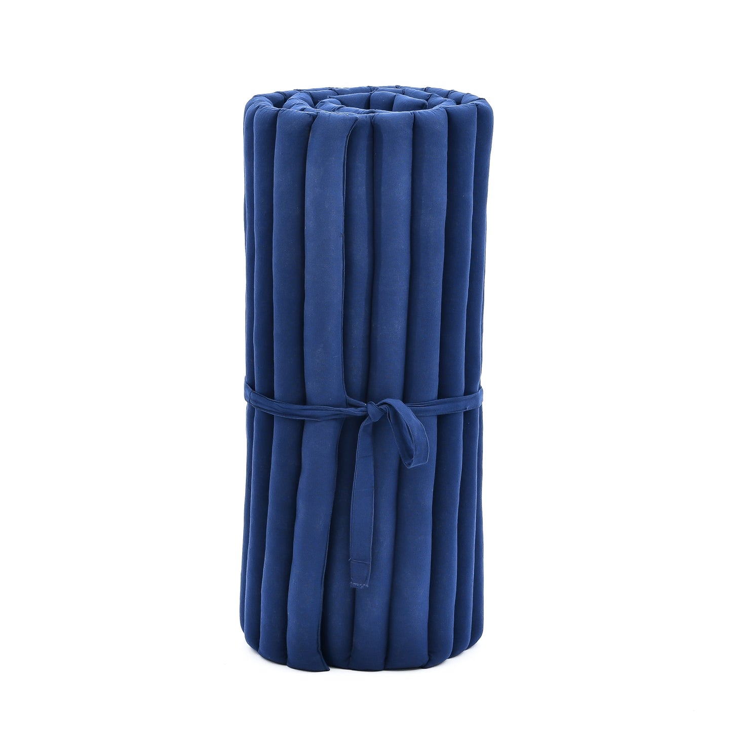 Kapok Roll-Up Mattress – Foldable Sleeping & Relax Mat with Cotton Cover for Home & Outdoor Use, Cl44 - blue, M: 190x70 cm