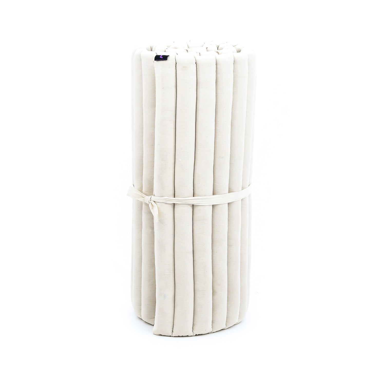 Kapok Roll-Up Mattress – Foldable Sleeping & Relax Mat with Cotton Cover for Home & Outdoor Use, Cl01 - Ecru, M: 190x70 cm