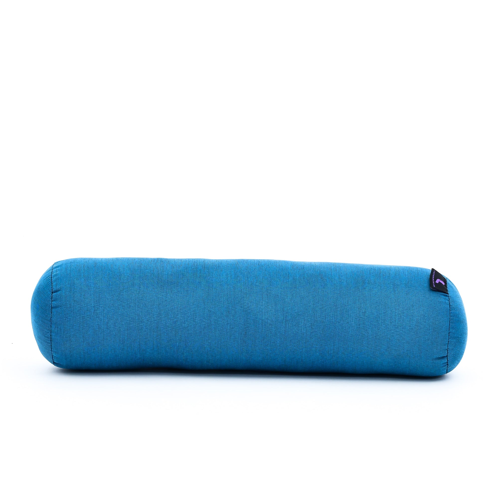 Yoga Roll Cushion – Compact Kapok Bolster & Meditation Pillow with Cotton Cover, Cl22 - Light Blue