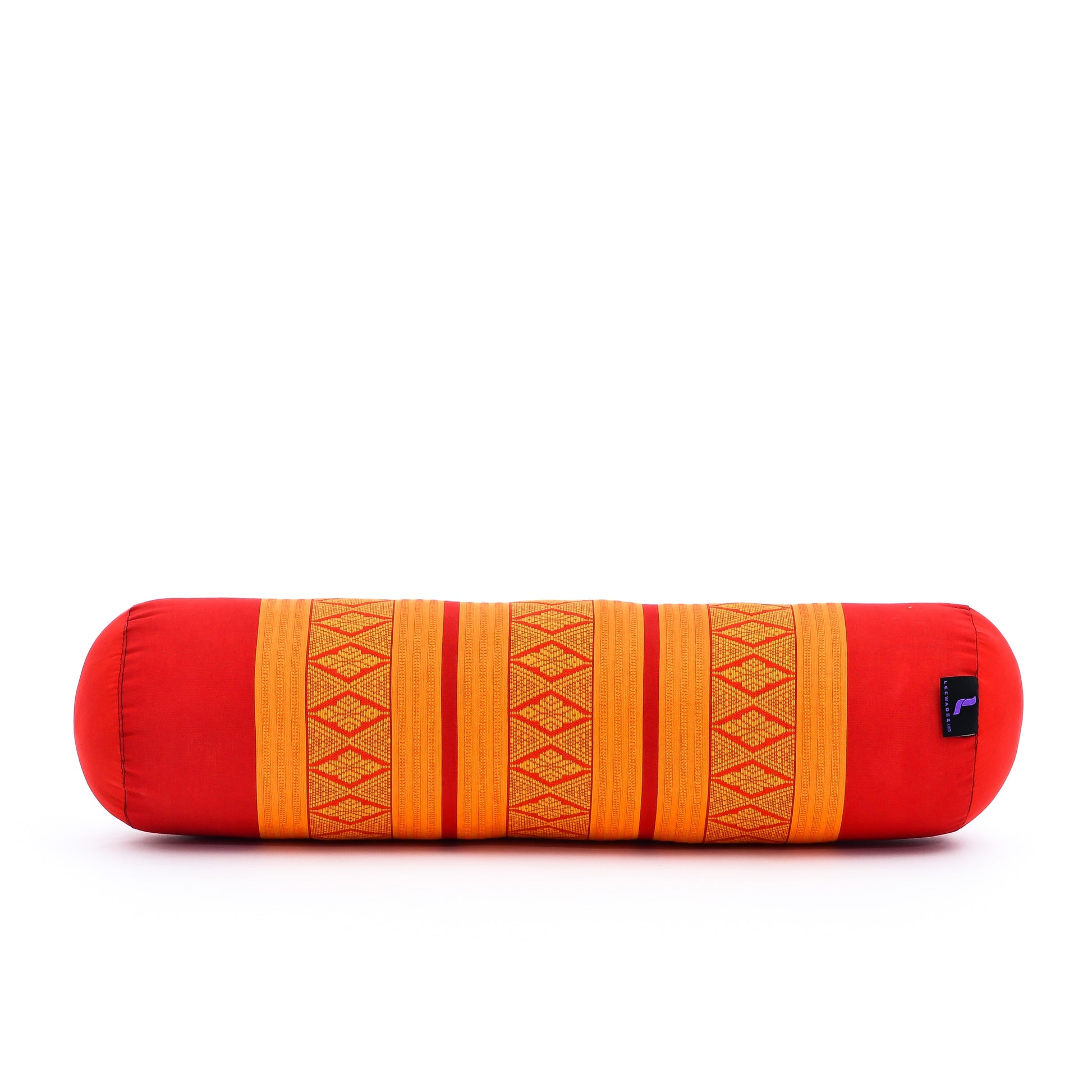 Yoga Roll Cushion – Compact Kapok Bolster & Meditation Pillow with Cotton Cover, Sf02 - Orange