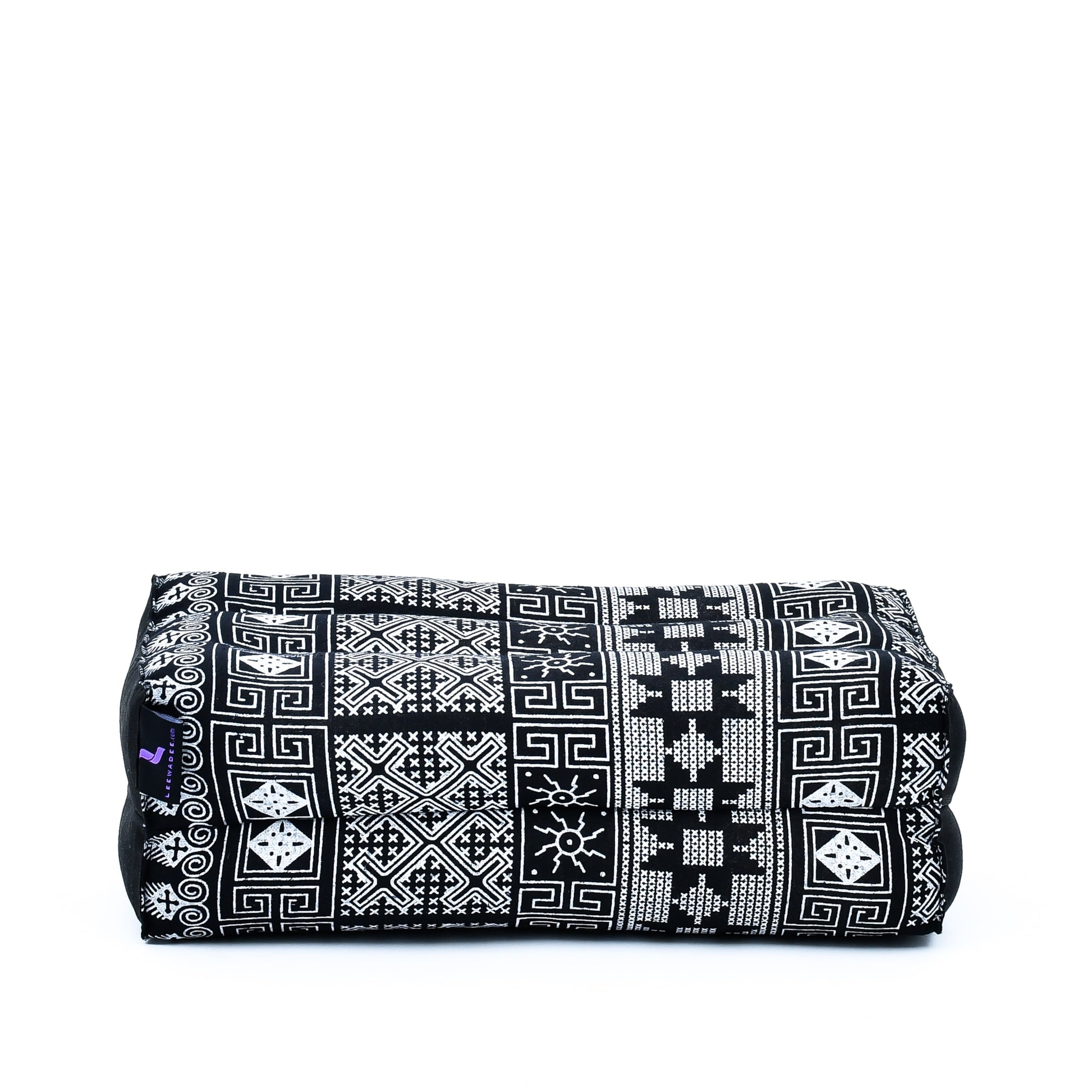 Kapok Yoga Block Cushion – Firm Meditation & Yoga Cushion with Cotton Cover, Cbt4 - Black