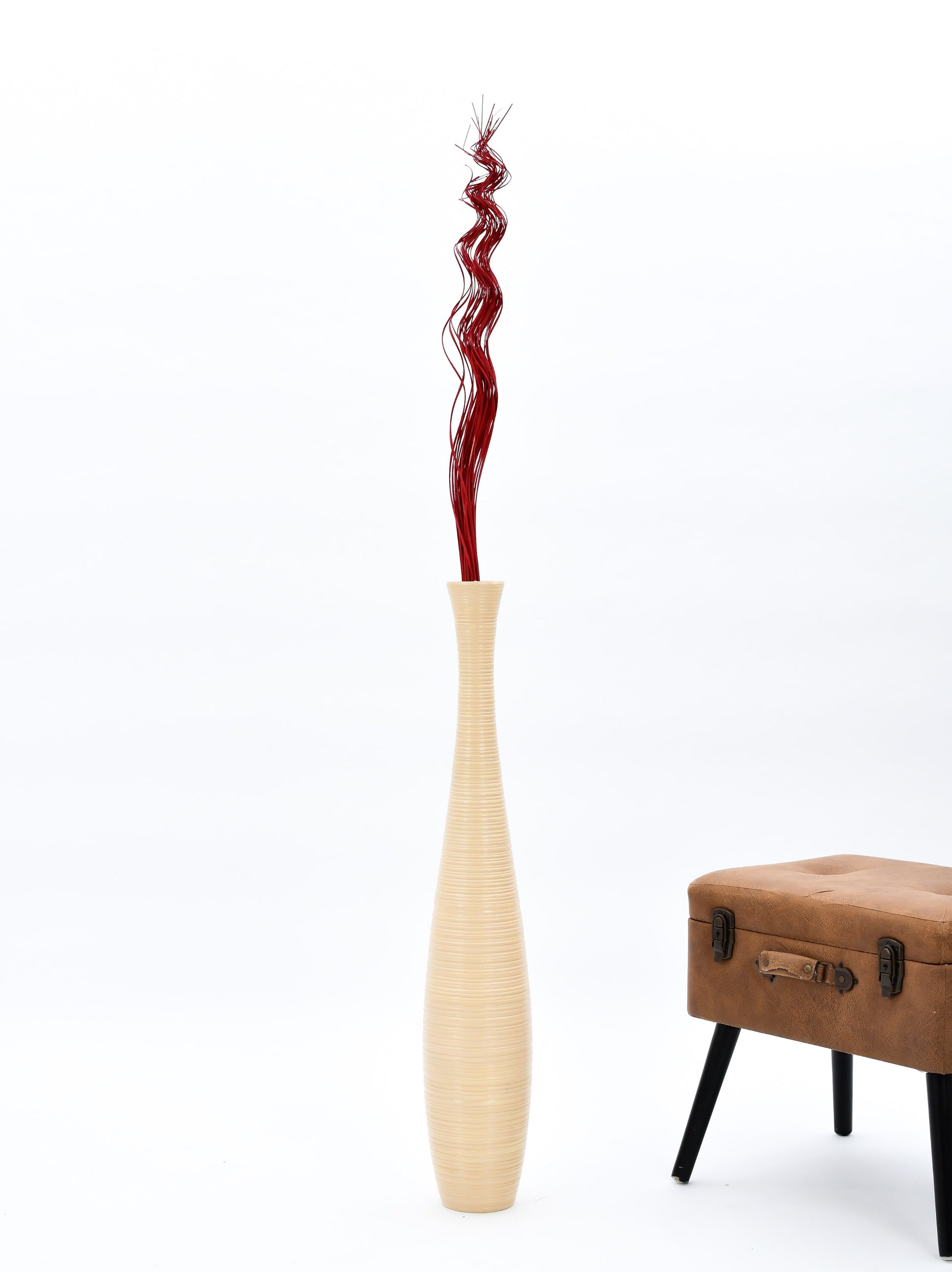 2-Pack Rattan Sticks for Floor Vases – Natural Decorative Twigs ( 8 per Bundle), red, Branches