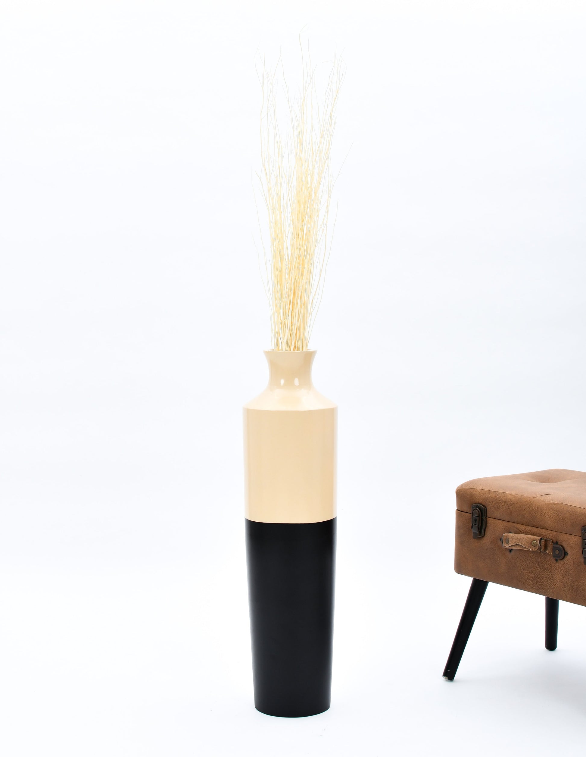 2-Pack Rattan Sticks for Floor Vases – Natural Decorative Twigs ( 8 per Bundle), ecru, Rattan Branches