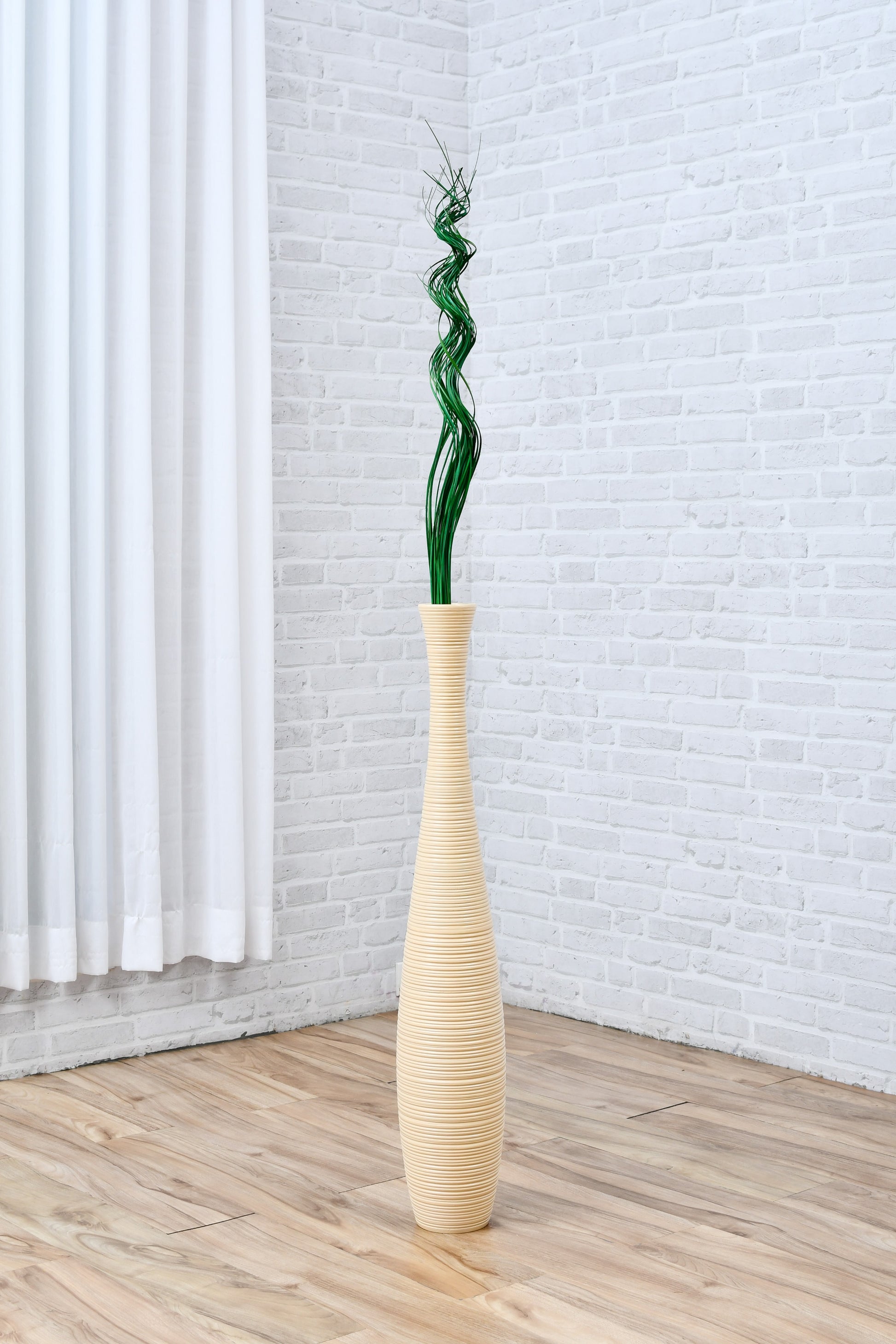 2-Pack Rattan Sticks for Floor Vases – Natural Decorative Twigs ( 8 per Bundle), dark green, Branches