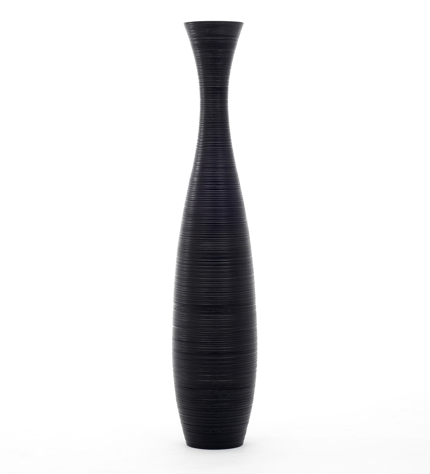 Large Mango Wood Floor Vase – Handcrafted Decorative Highlight from Thailand, 105 cm