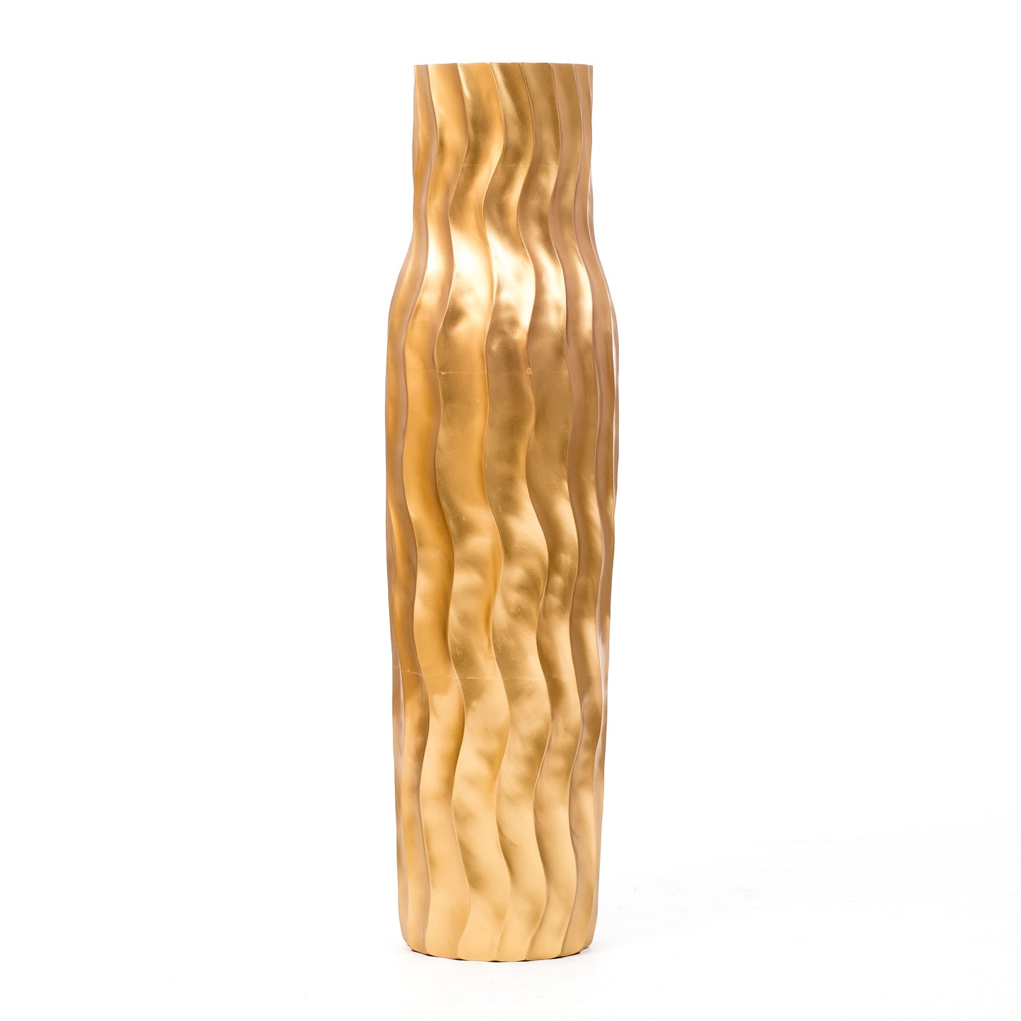 Grande vaso da pavimento in legno di mango – Decorazione artigianale dalla Thailandia