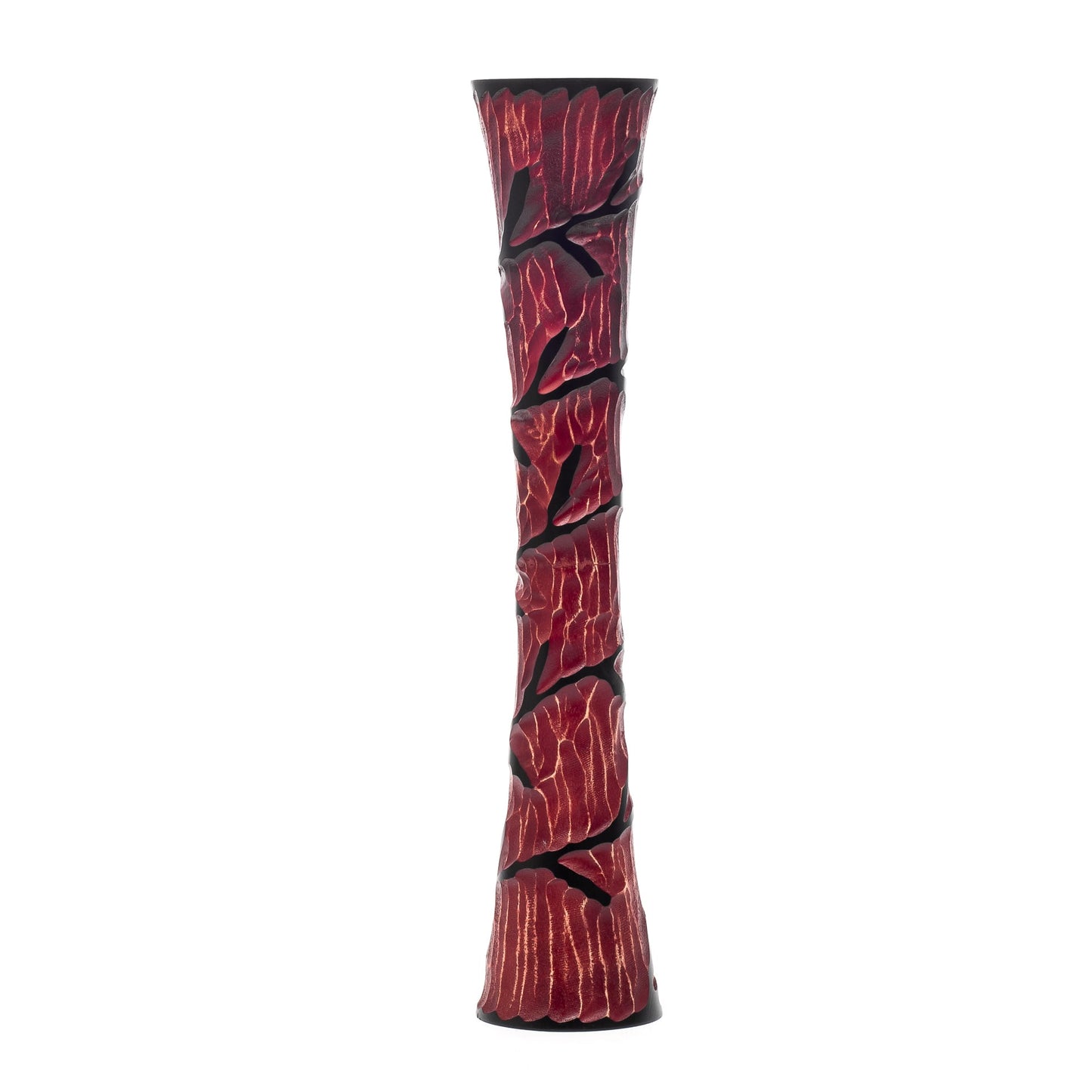 Grande vaso da pavimento in legno di mango – Decorazione artigianale dalla Thailandia