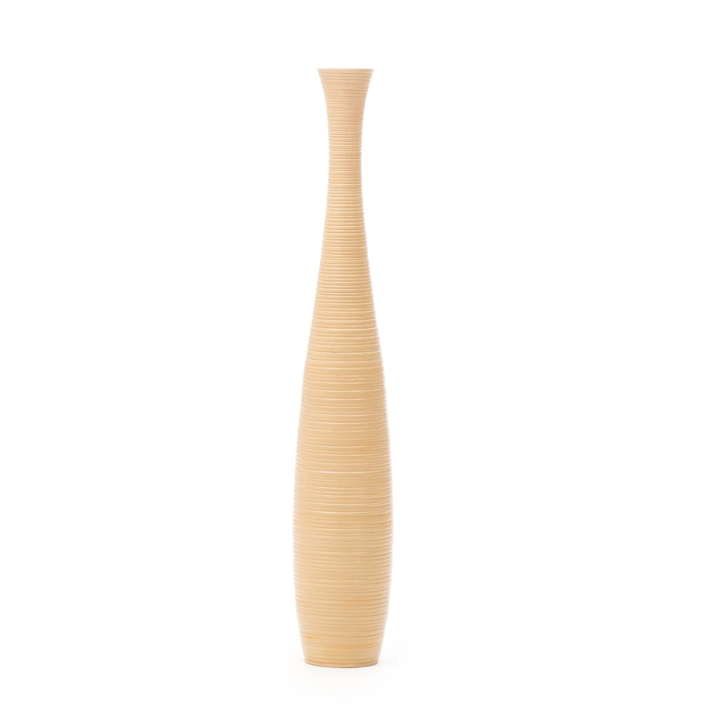 Grande vaso da pavimento in legno di mango – Decorazione artigianale dalla Thailandia