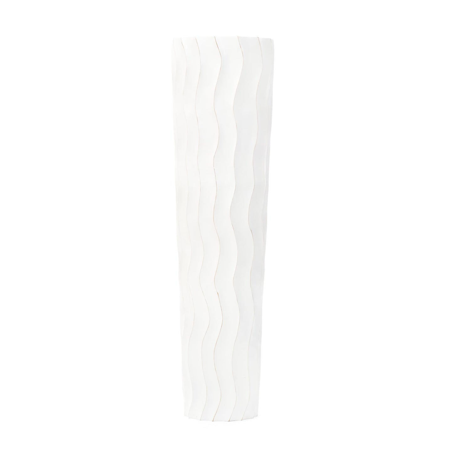 Grande vaso da pavimento in legno di mango – Decorazione artigianale dalla Thailandia