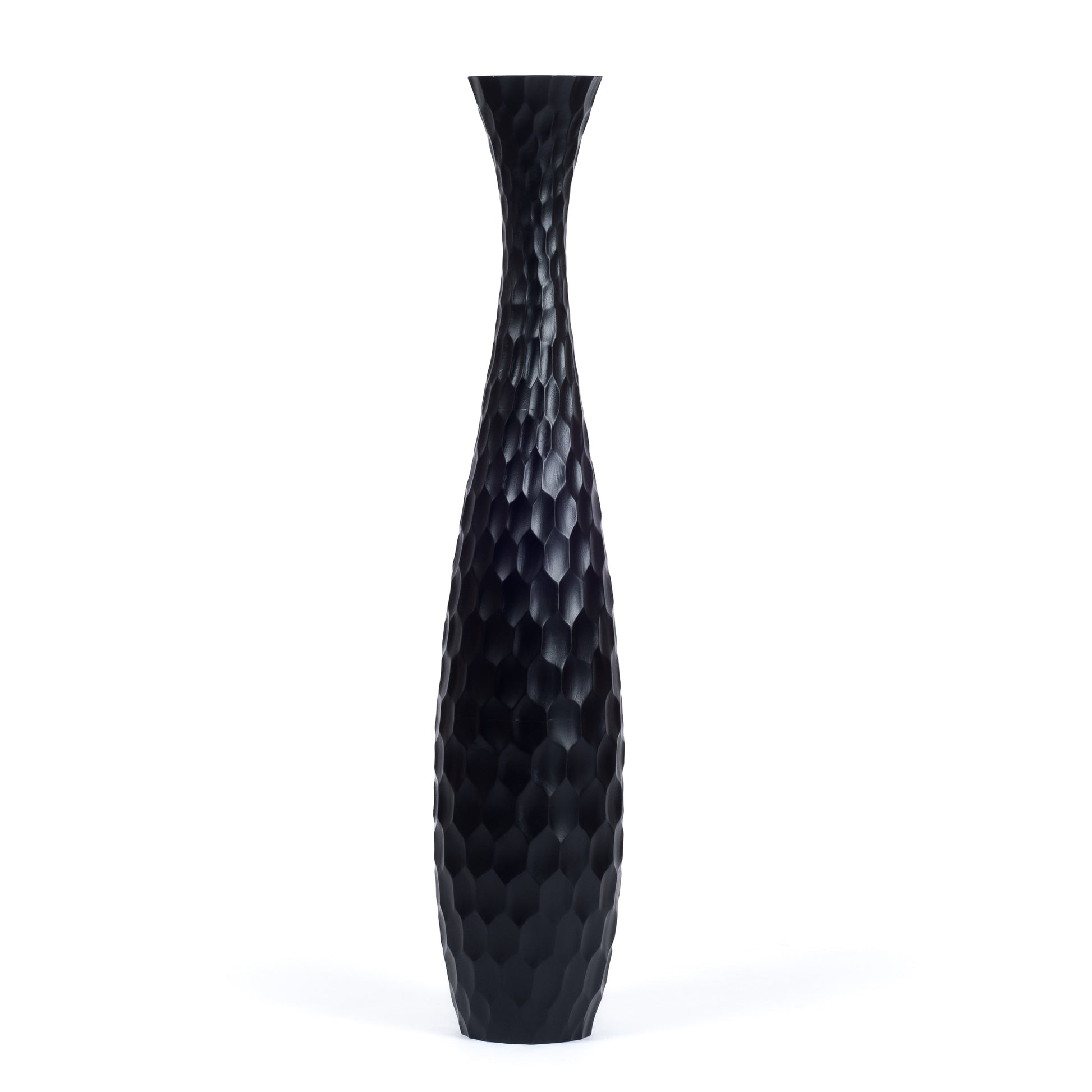 Large Mango Wood Floor Vase – Handcrafted Decorative Highlight from Thailand, 105 cm