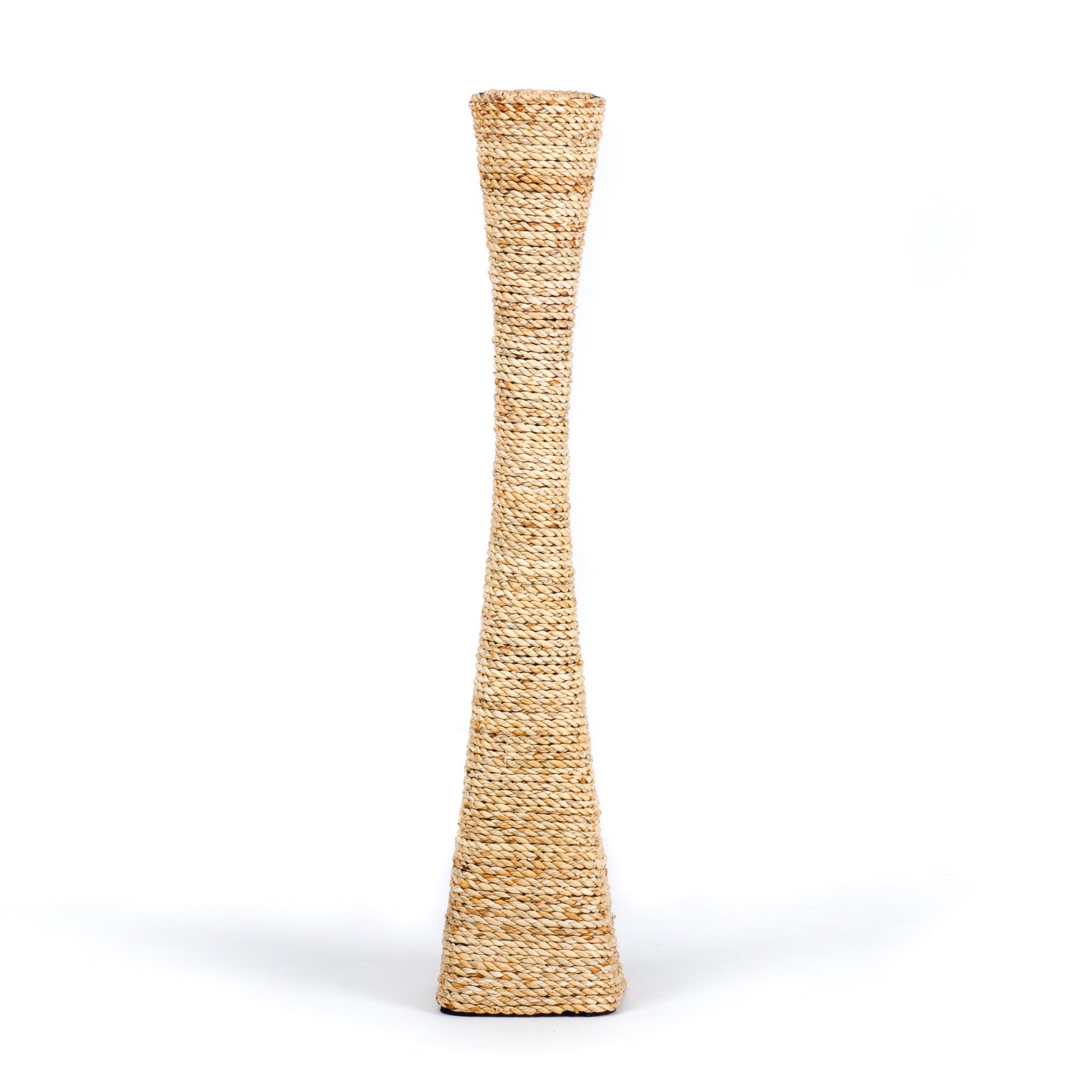 Large & Tall Floor Vase Made of Water Hyacinth and Bamboo – Handwoven Decorative Stand Vase for Dried Flowers & Branches, ecru, 70 cm - Modèle 1
