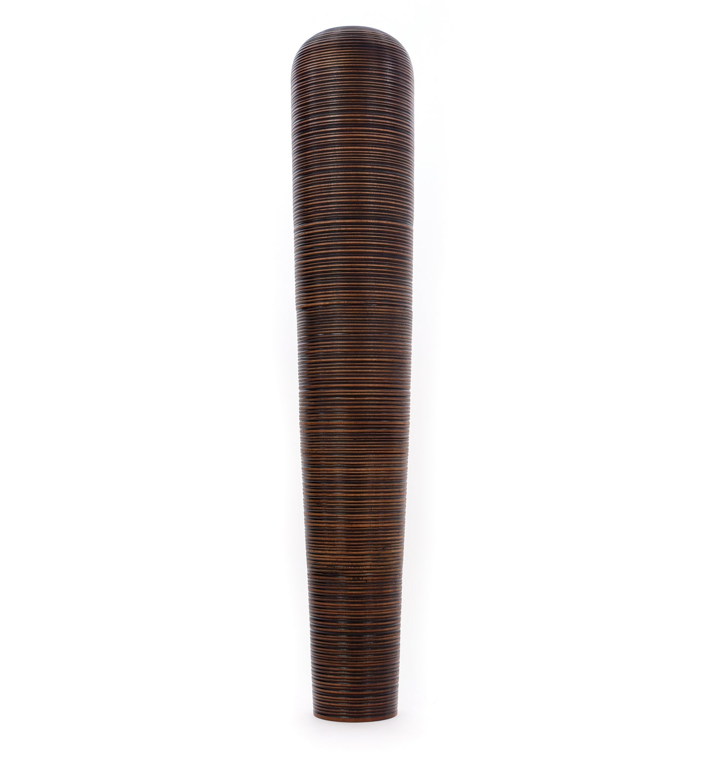 Grande vaso da pavimento in legno di mango – Decorazione artigianale dalla Thailandia