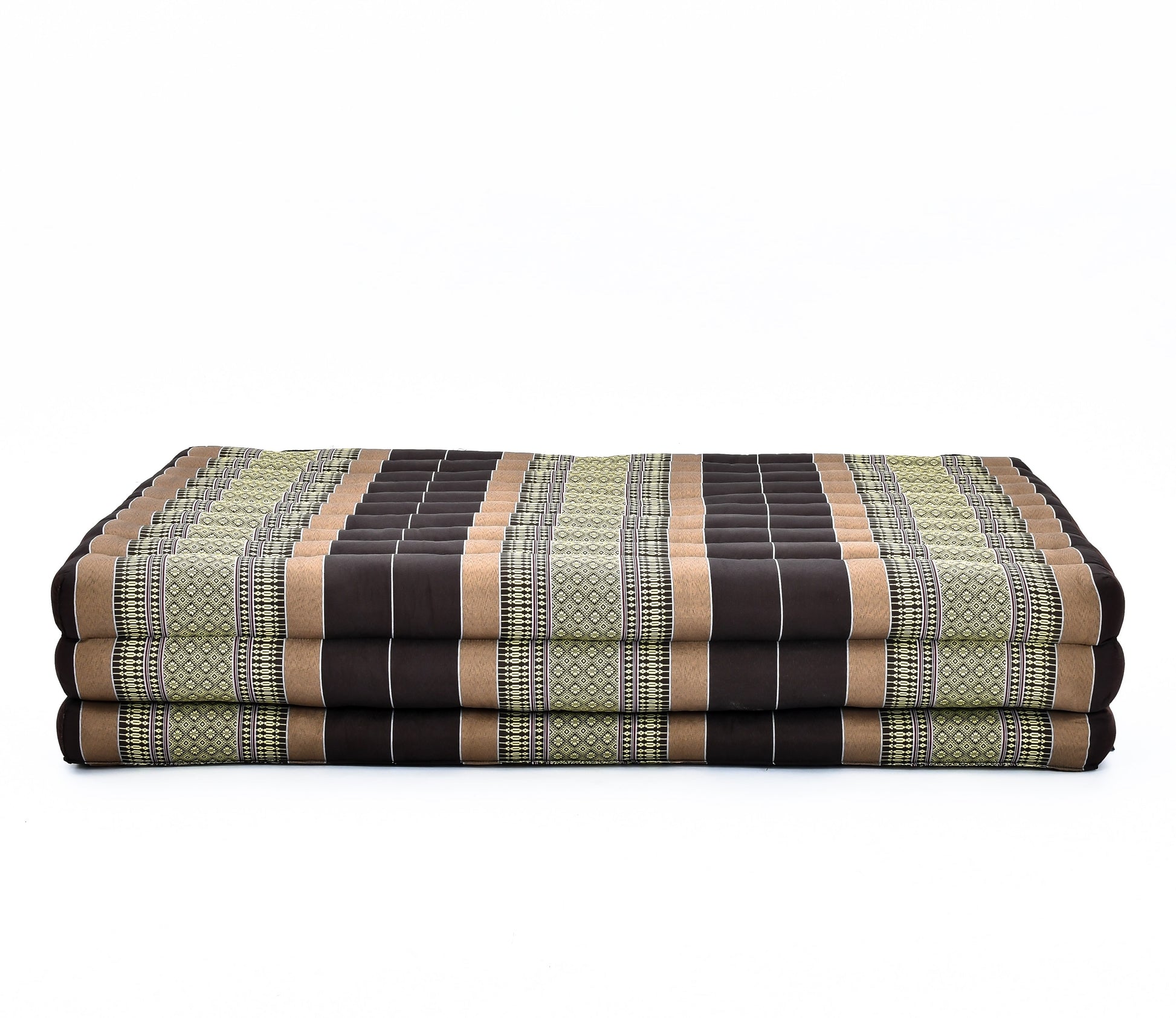 Kapok Folding Mattress – Thick Cotton Padded Guest Bed for Home, Sleeping & Mindfulness Corner, Sf10 - Brown, L: 200x100 cm