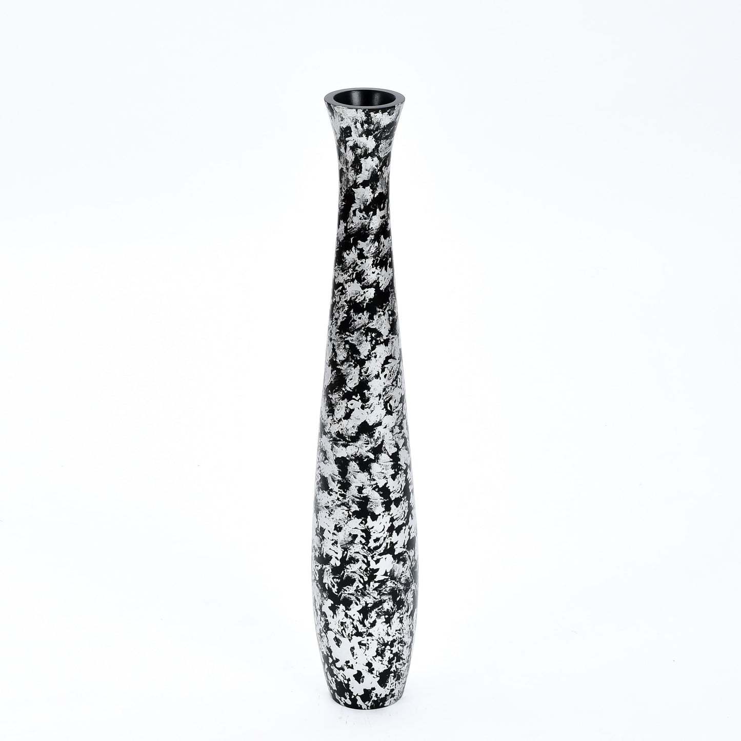 Grande vaso da pavimento in legno di mango – Decorazione artigianale dalla Thailandia