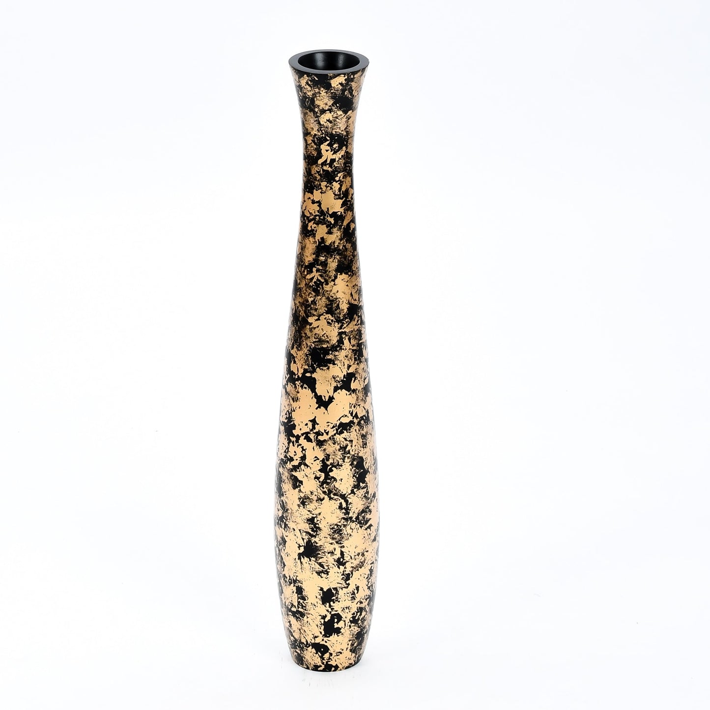 Grande vaso da pavimento in legno di mango – Decorazione artigianale dalla Thailandia