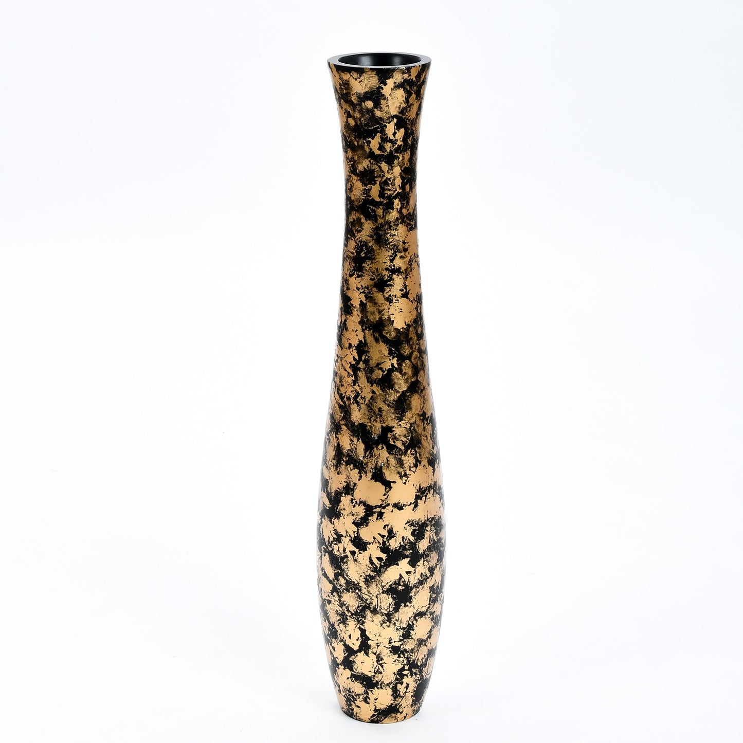 Grande vaso da pavimento in legno di mango – Decorazione artigianale dalla Thailandia