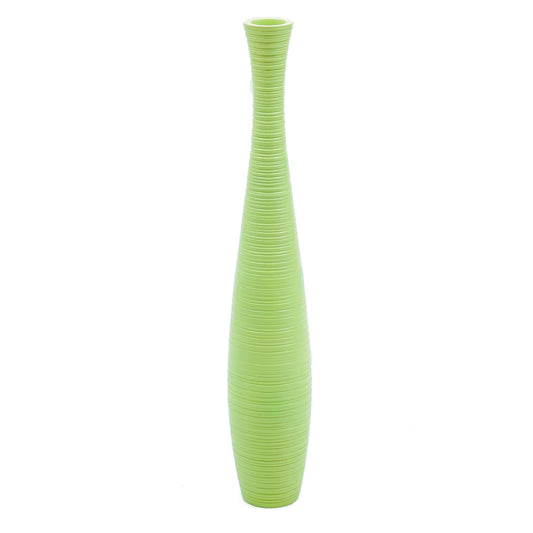 Large Mango Wood Floor Vase – Handcrafted Decorative Highlight from Thailand, 65 cm