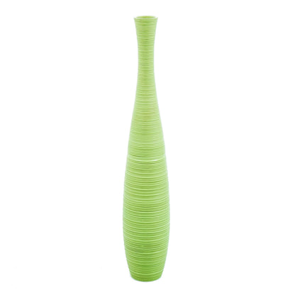 Large Mango Wood Floor Vase – Handcrafted Decorative Highlight from Thailand, 85 cm
