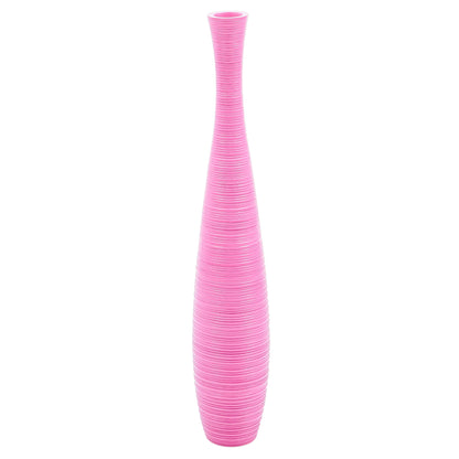 Large Mango Wood Floor Vase – Handcrafted Decorative Highlight from Thailand, 85 cm