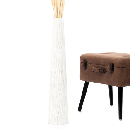 Large Mango Wood Floor Vase – Handcrafted Decorative Highlight from Thailand, 65 cm