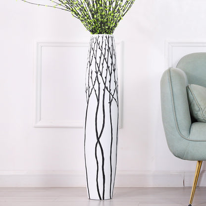 Large Resin Floor Vase – Stylish Waterproof Vase for Fresh & Dried Flowers, 85 cm