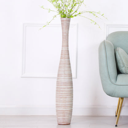 Large Resin Floor Vase – Stylish Waterproof Vase for Fresh & Dried Flowers, 85 cm