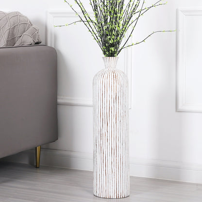 Large Resin Floor Vase – Stylish Waterproof Vase for Fresh & Dried Flowers, 65 cm