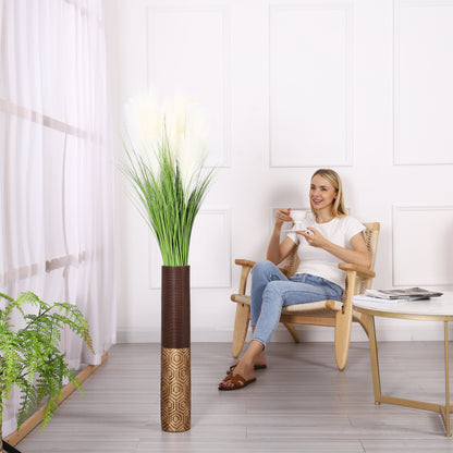 Large Resin Floor Vase – Stylish Waterproof Vase for Fresh & Dried Flowers, 65 cm