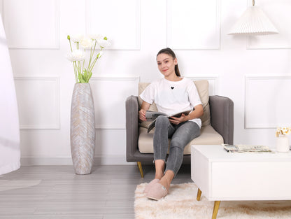 Large Resin Floor Vase – Stylish Waterproof Vase for Fresh & Dried Flowers, 80 cm