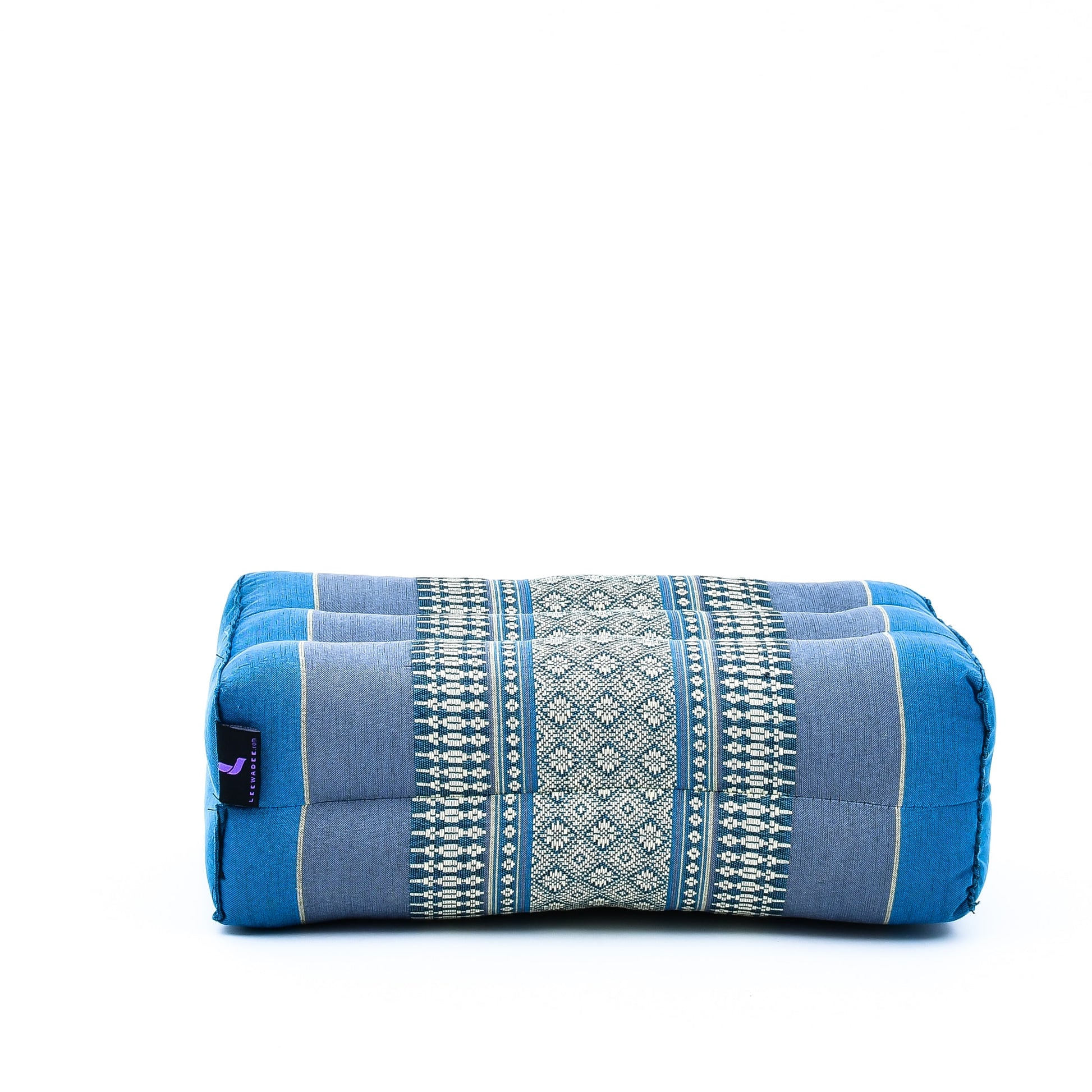 Kapok Yoga Block Cushion – Firm Meditation & Yoga Cushion with Cotton Cover, Sf22 - Blue