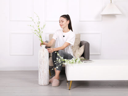 Large Resin Floor Vase – Stylish Waterproof Vase for Fresh & Dried Flowers, 65 cm