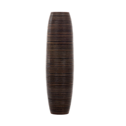 Large Mango Wood Floor Vase – Handcrafted Decorative Highlight from Thailand, 85 cm