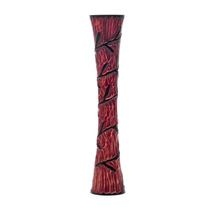 Grande vaso da pavimento in legno di mango – Decorazione artigianale dalla Thailandia