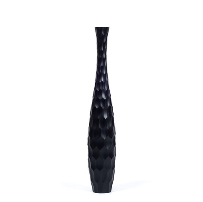 Grande vaso da pavimento in legno di mango – Decorazione artigianale dalla Thailandia
