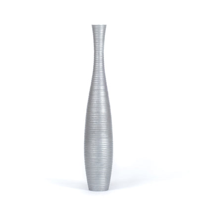 Grande vaso da pavimento in legno di mango – Decorazione artigianale dalla Thailandia