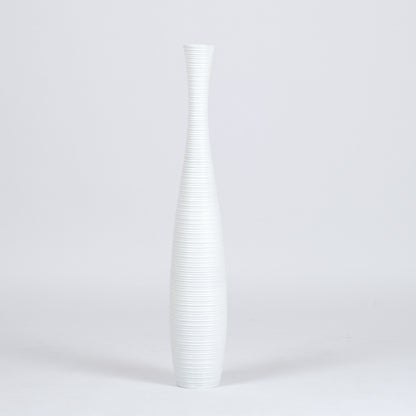 Grande vaso da pavimento in legno di mango – Decorazione artigianale dalla Thailandia