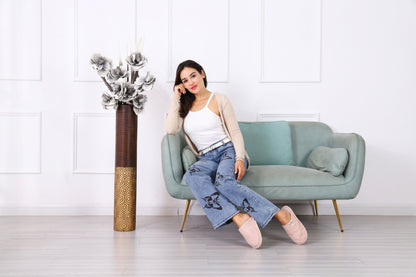 Large Resin Floor Vase – Stylish Waterproof Vase for Fresh & Dried Flowers, 85 cm