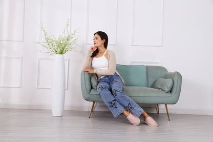 Large Resin Floor Vase – Stylish Waterproof Vase for Fresh & Dried Flowers, 85 cm